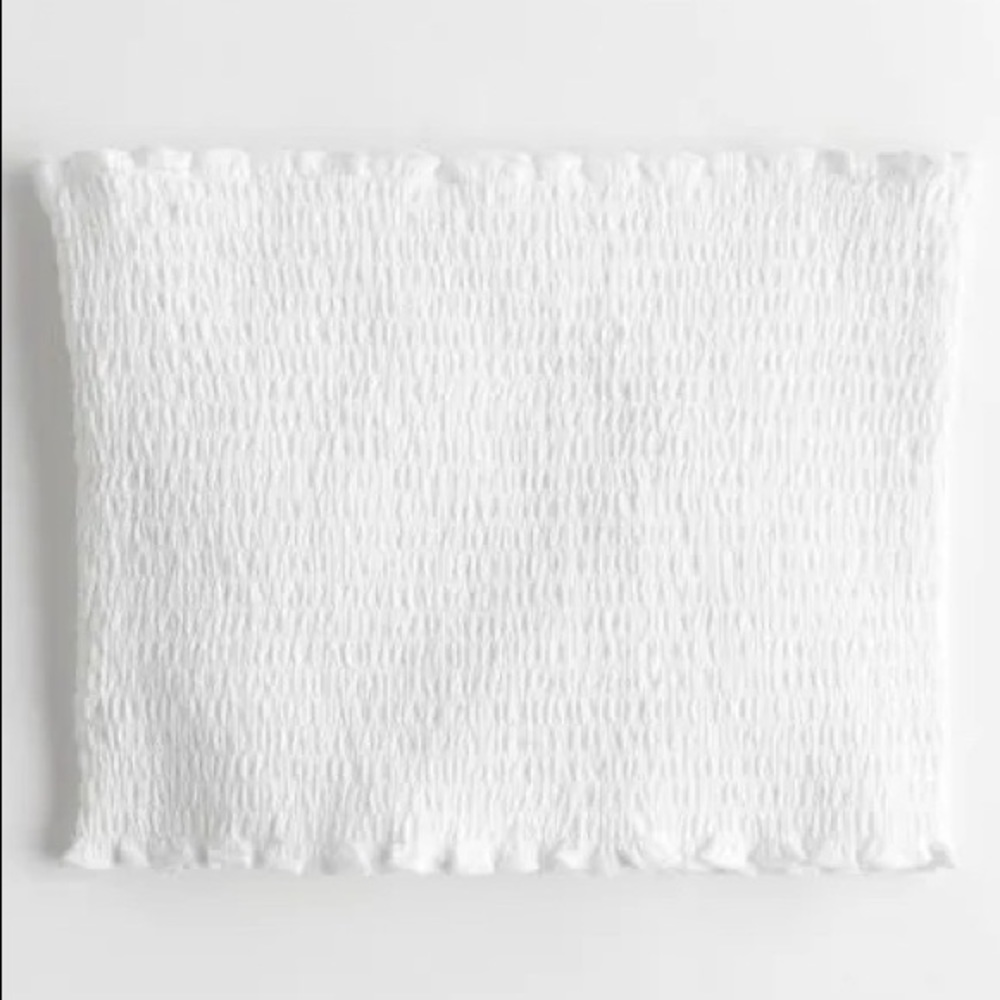 White smocked tube top at Hollister. Worn twice to summer and spring events!!